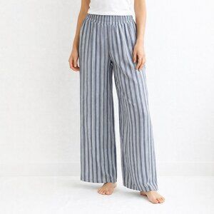 Hayden Los Angeles Striped Wide Leg Pants Boho Beach Lounge Size L